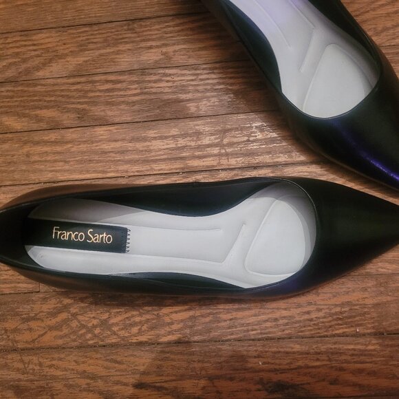 Franco Sarto Genuine Leather Racer Pumps, sz 10 Wide - Picture 4 of 8